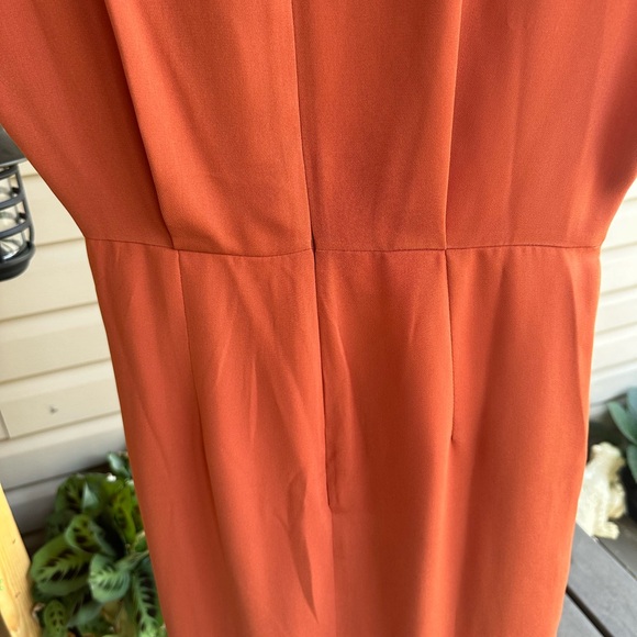 New with tags ASOS copper midi wrap dress size 8 - Picture 6 of 11